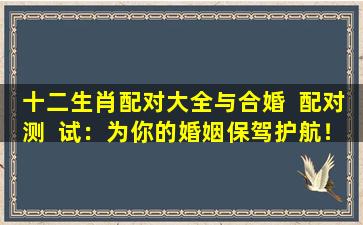 十二生肖配对大全与合婚  配对测  试：为你的婚姻保驾护航！